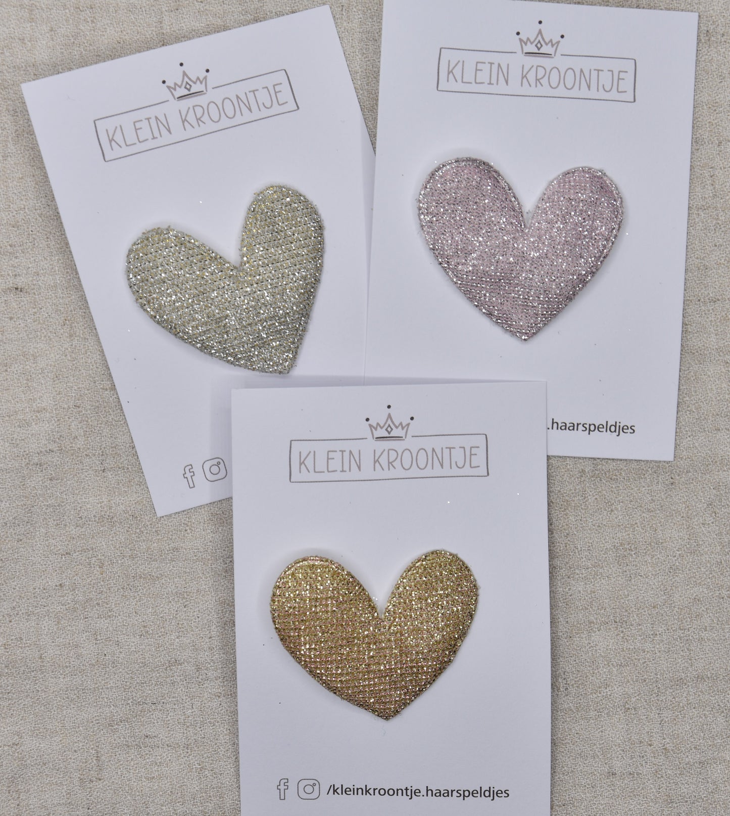 Antislip speldjes - Hartje glitter