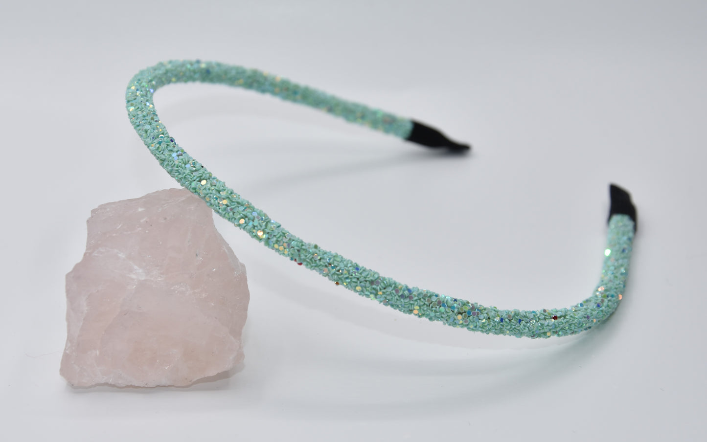 Glitter diadeem - Mint groen