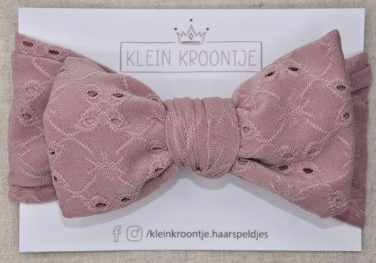 Haarband Broderie - Paars