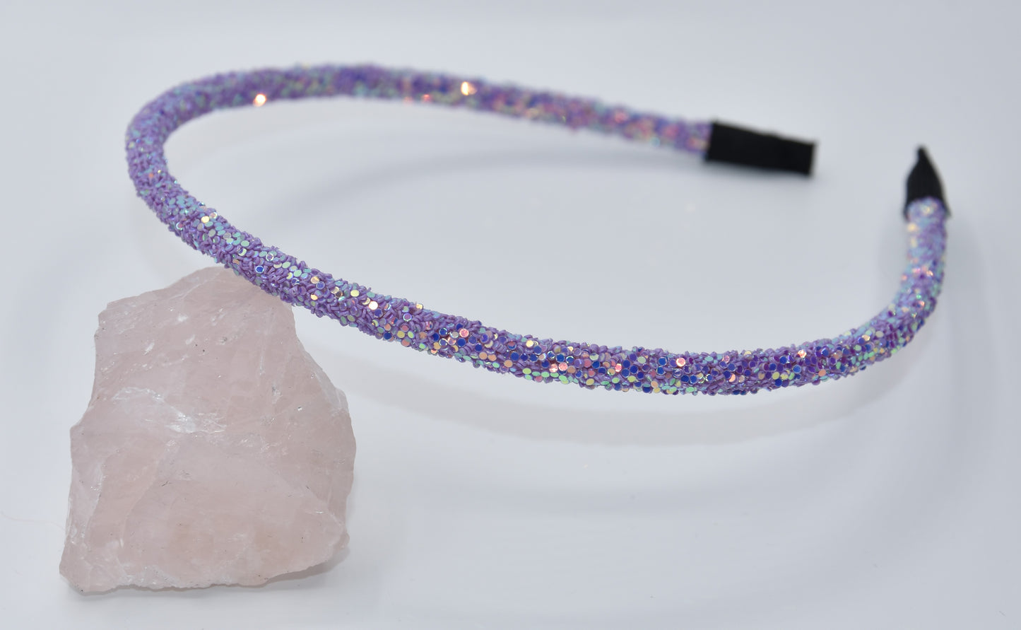Glitter diadeem - Licht paars