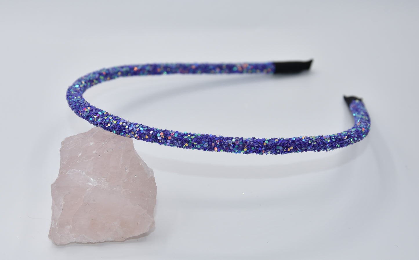 Glitter diadeem - Donker paars