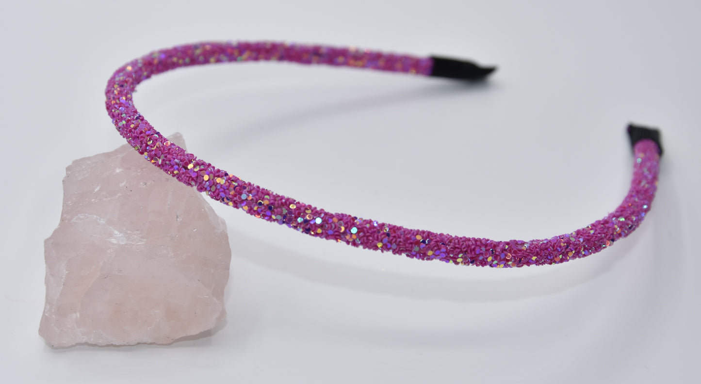 Glitter diadeem - Paars