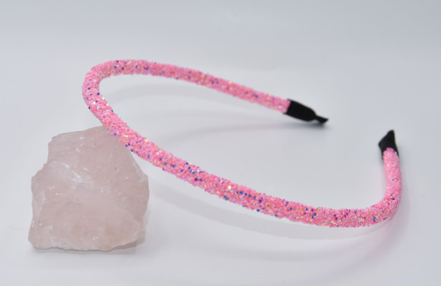Glitter diadeem - Roze