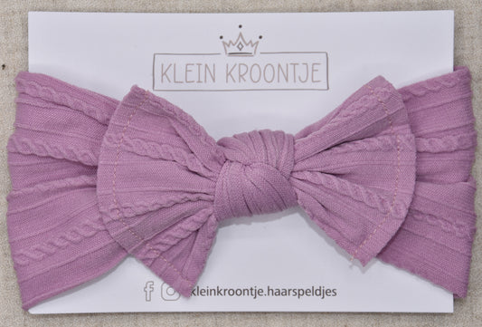 Haarband met strik - Paars