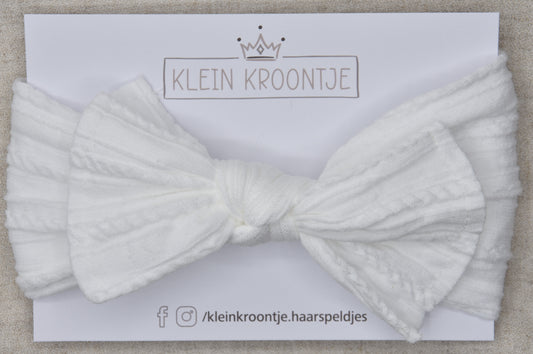 Haarband met strik - Wit