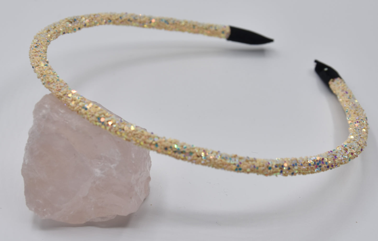 Glitter diadeem - Parelmoer