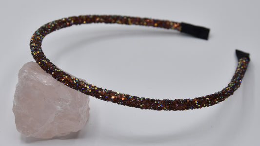 Glitter diadeem - Bruin