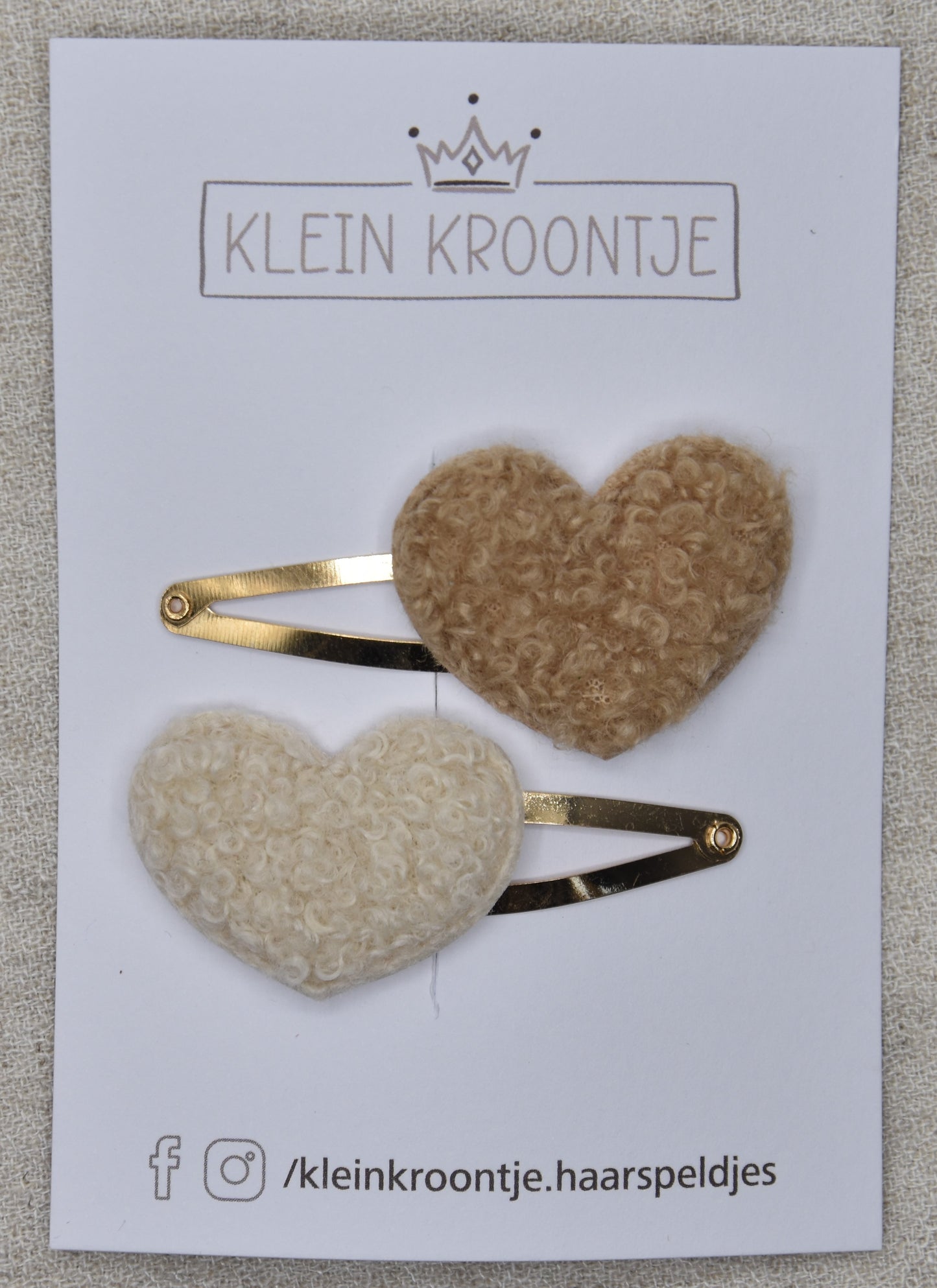 Speldje hartje Teddy duo