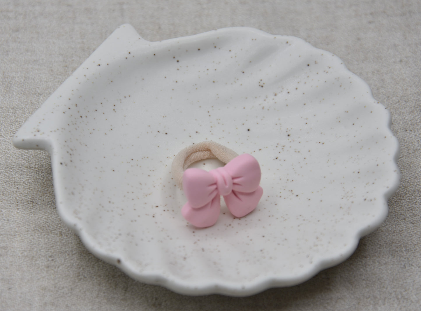 Haarelastiek - strik roze