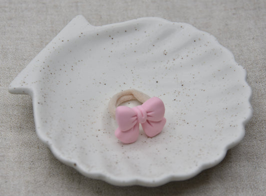 Haarelastiek - strik roze