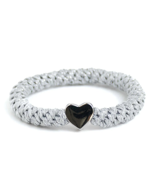 Banditz charmz - Heart Silver Glitter (Silver)